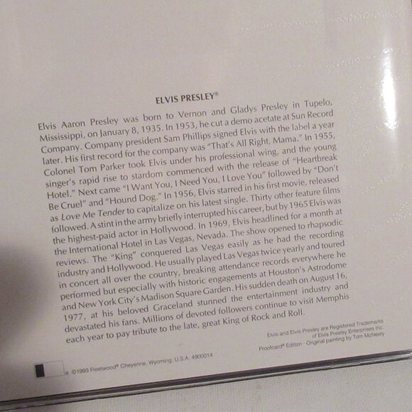 Elvis Presley, 1st Day Stamp Collectible lot, envelopes, postcard, Vintage 93 - Picture 12 of 13